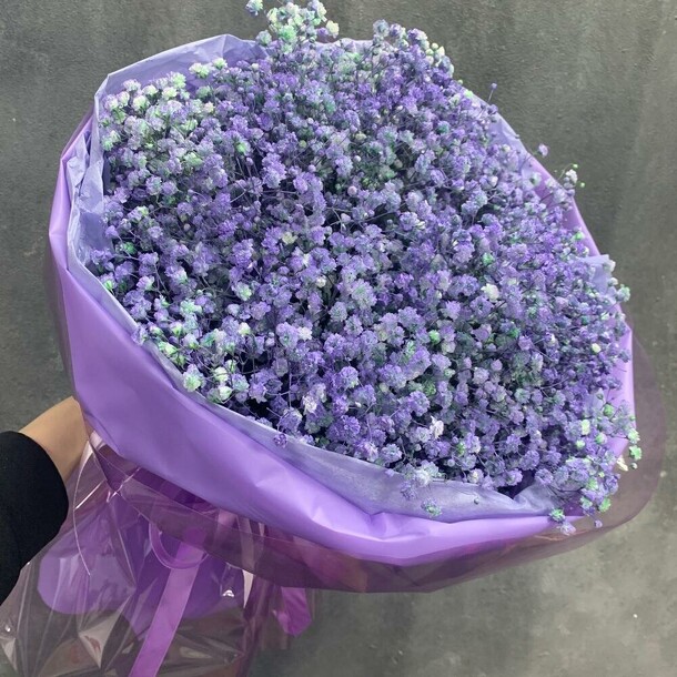 Гипсофила в ярком оттенке, артикул F1257329 - 2645 рублей, доставка по городу. Flawery - доставка цветов