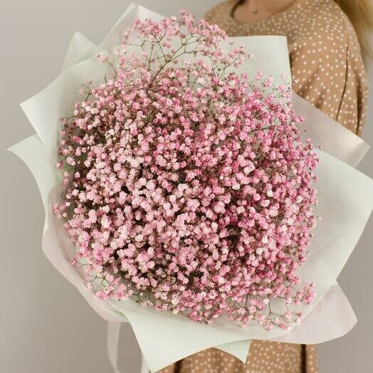 Букет из розовой гипсофилы, артикул F1241965 - 4070 рублей, доставка по городу. Flawery - доставка цветов