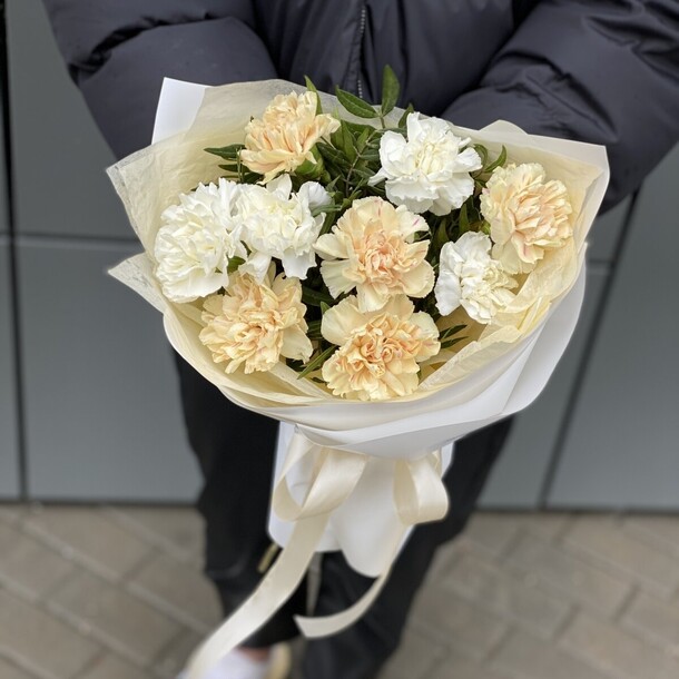 Букет из 9 диантусов, артикул F1246338 - 2255 рублей, доставка по городу. Flawery - доставка цветов