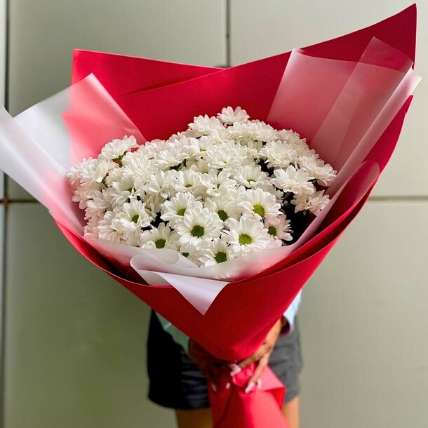 Букет хризантем, артикул F1220861 - 6908 рублей, доставка по городу. Flawery - доставка цветов