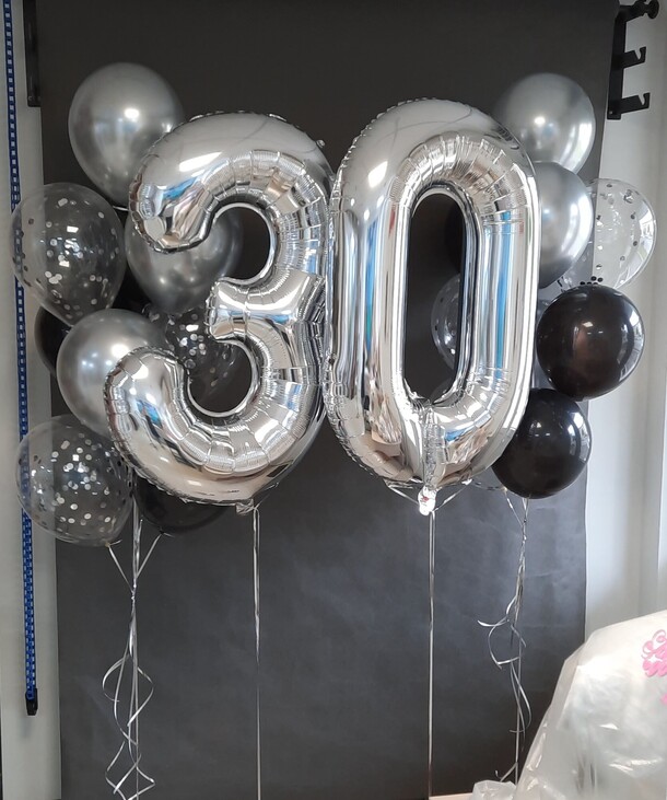 Шары на юбилей, артикул F1208182 - 6361 рублей, доставка по городу. Flawery - доставка цветов