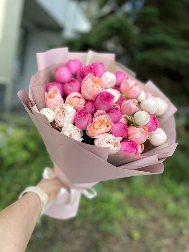 "коралловые грезы", артикул F1116458 - 9502 рублей, доставка по городу. Flawery - доставка цветов