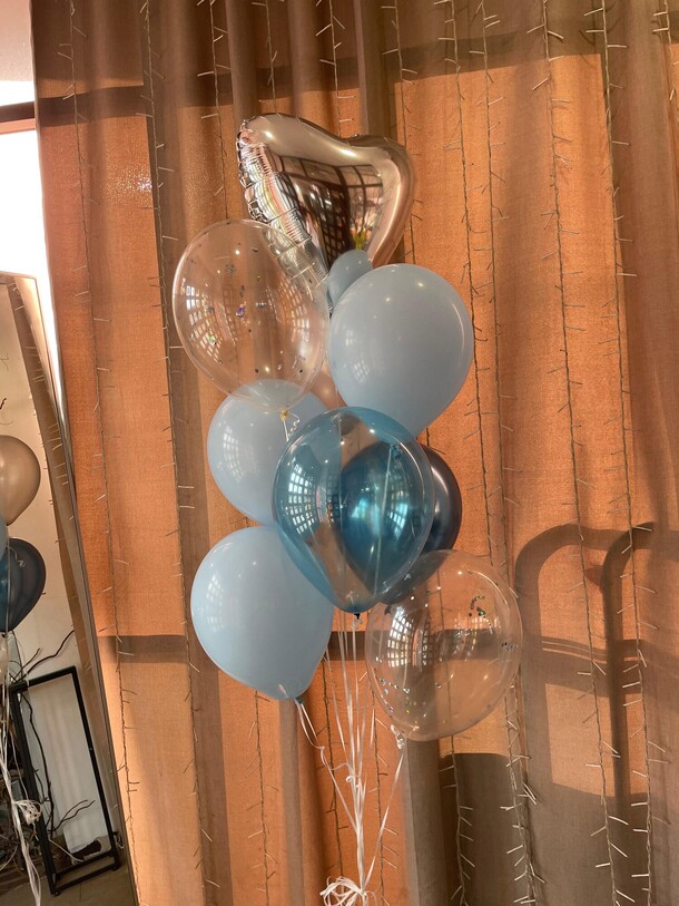 Сет шаров «облачко», артикул F1431586 - 1950 рублей, доставка по городу. Flawery - доставка цветов