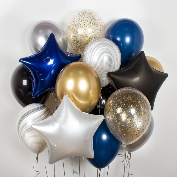 Набор шаров «smart», 15шт, артикул F1382273 - 5290 рублей, доставка по городу. Flawery - доставка цветов