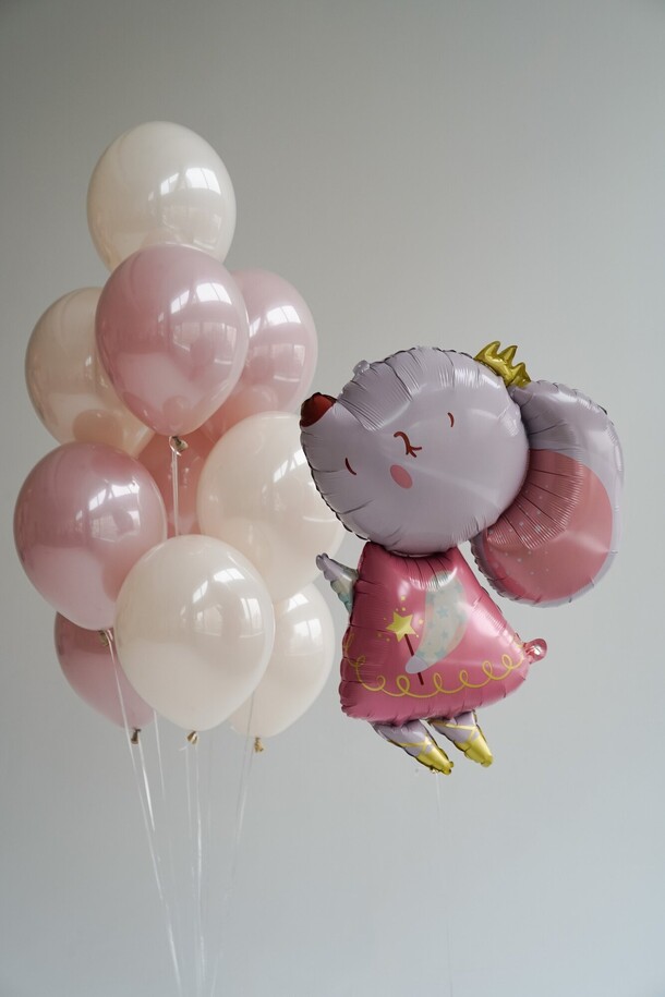 Сет из шаров "мышка фея", артикул F1382284 - 4250 рублей, доставка по городу. Flawery - доставка цветов