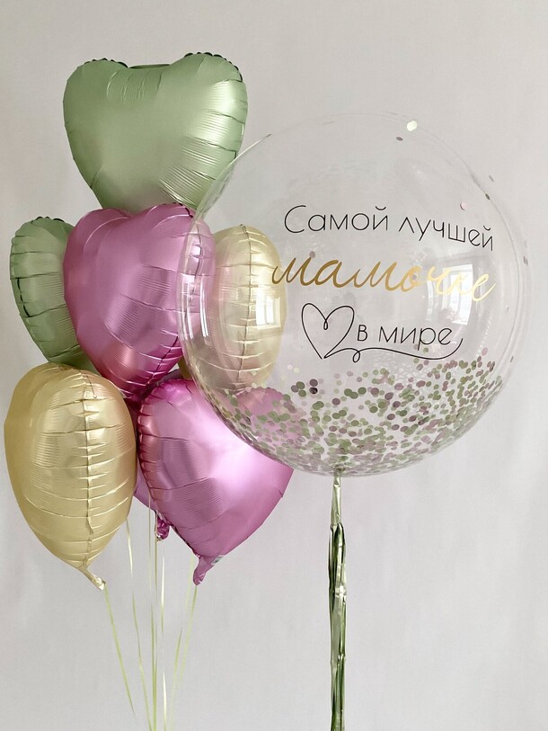 Сет из шаров "маме", артикул F1385291 - 5200 рублей, доставка по городу. Flawery - доставка цветов