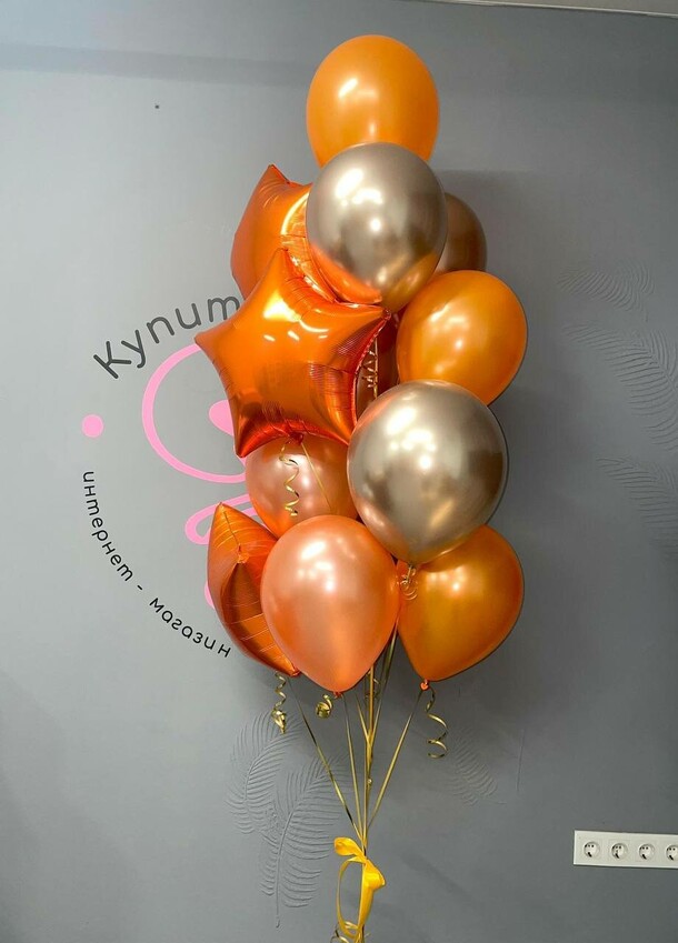 Фонтан из шаров "осень", артикул F1385292 - 3990 рублей, доставка по городу. Flawery - доставка цветов