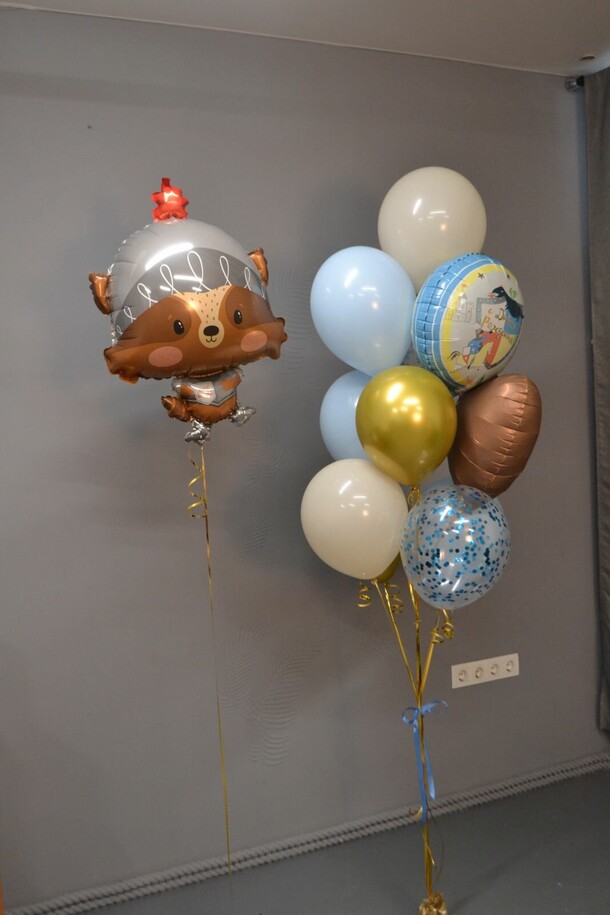 Сет из шаров «рыцарь» для мальчика, артикул F1406539 - 3790 рублей, доставка по городу. Flawery - доставка цветов