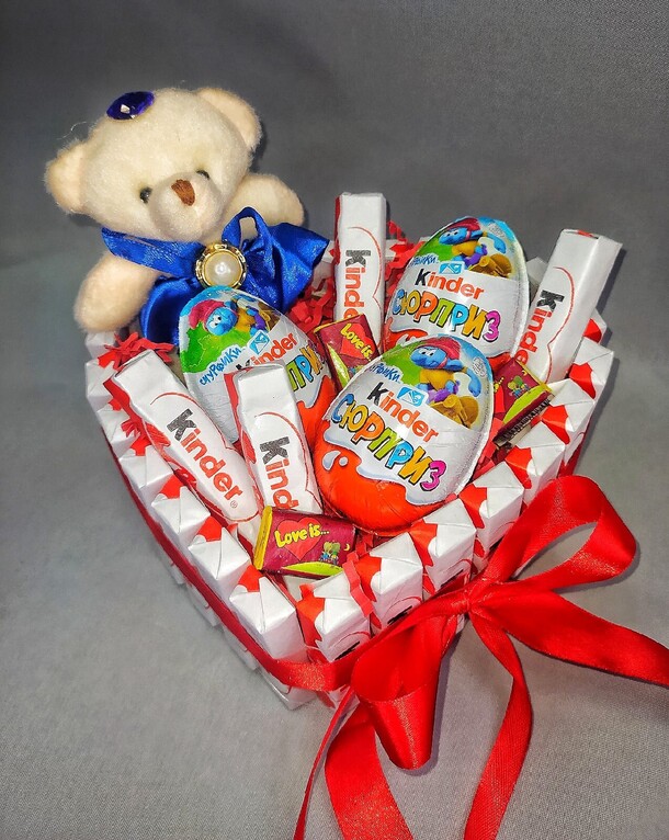 Сладкое сердце ..., артикул F1106082 - 3727 рублей, доставка по городу. Flawery - доставка цветов