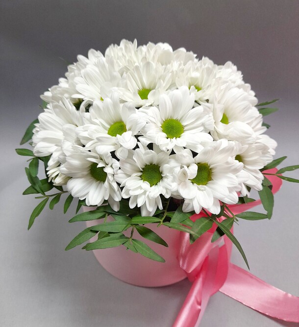 Композиция "ромашка", артикул F1136224 - 2310 рублей, доставка по городу. Flawery - доставка цветов