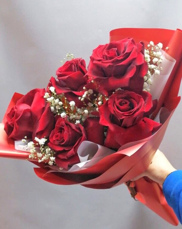 Букет из французских роз, артикул F1209267 - 3080 рублей, доставка по городу. Flawery - доставка цветов