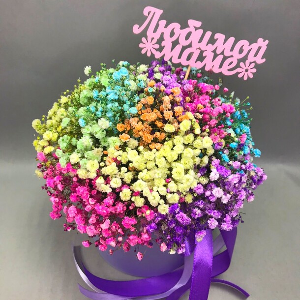 Композиция из гипсофилы, артикул F1230510 - 2860 рублей, доставка по городу. Flawery - доставка цветов