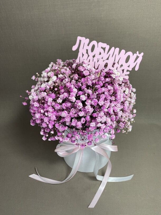 Композиция из гипсофилы для мамы, артикул F1346833 - 2860 рублей, доставка по городу. Flawery - доставка цветов