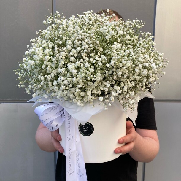 Нежная гипсофила для мамы, артикул F1411346 - 6930 рублей, доставка по городу. Flawery - доставка цветов