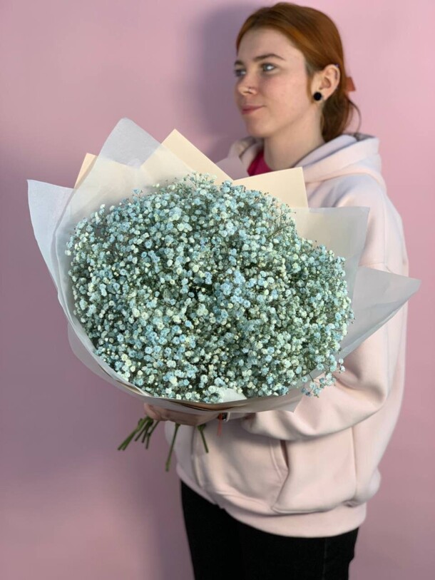 9 гипсофил, артикул F1479426 - 5200 рублей, доставка по городу. Flawery - доставка цветов