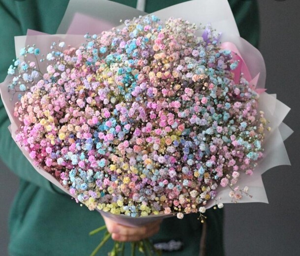 Букет из гипсофилы #1, артикул F1085827 - 5558 рублей, доставка по городу. Flawery - доставка цветов