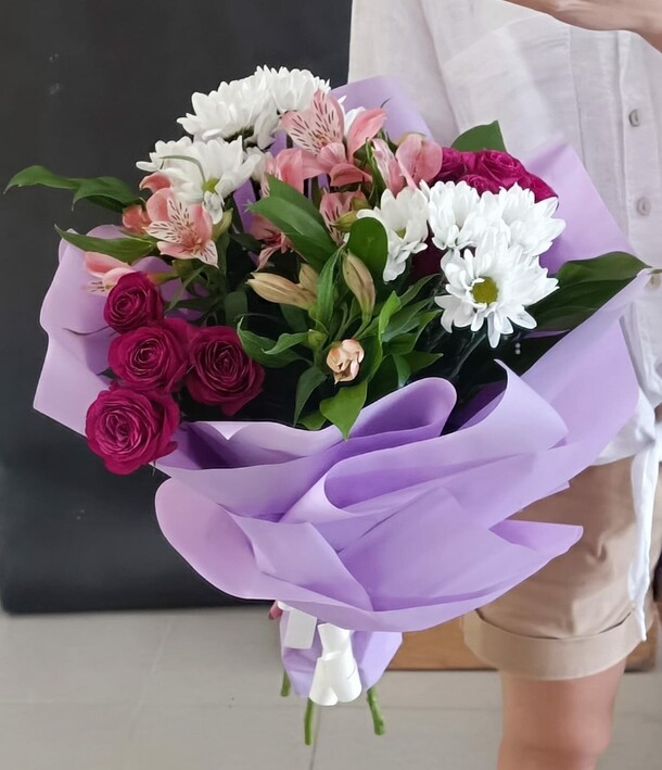 Букетик#7, артикул F1141290 - 3179 рублей, доставка по городу. Flawery - доставка цветов