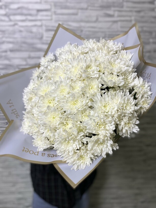 Хризантемы, артикул F1120222 - 6815 рублей, доставка по городу. Flawery - доставка цветов