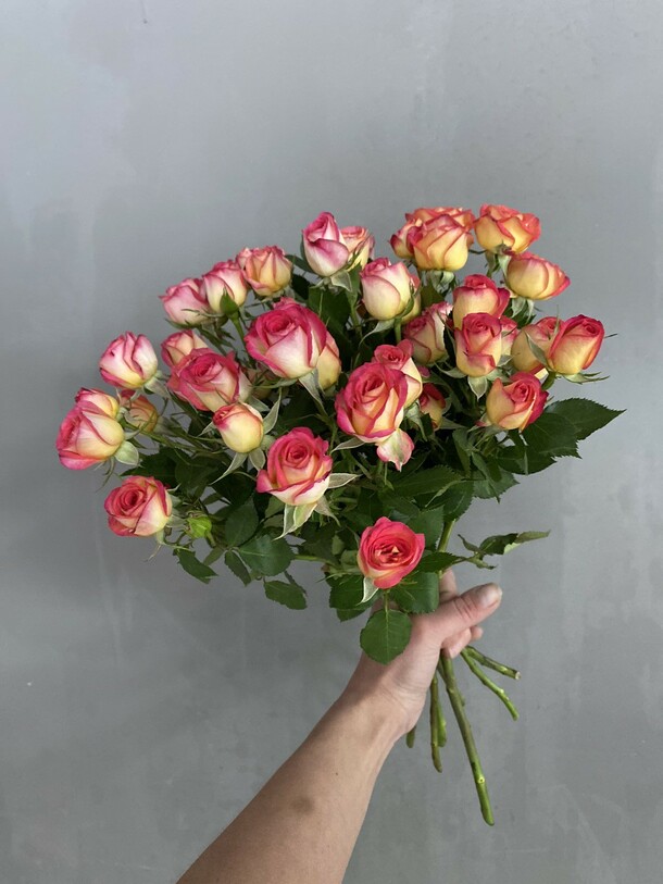 7 кустовых роз, артикул F1187751 - 3625 рублей, доставка по городу. Flawery - доставка цветов