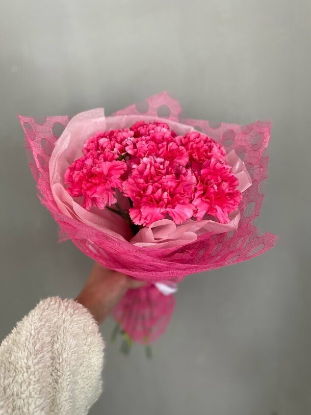 Букет розовых диантусов, артикул F1333383 - 2465 рублей, доставка по городу. Flawery - доставка цветов