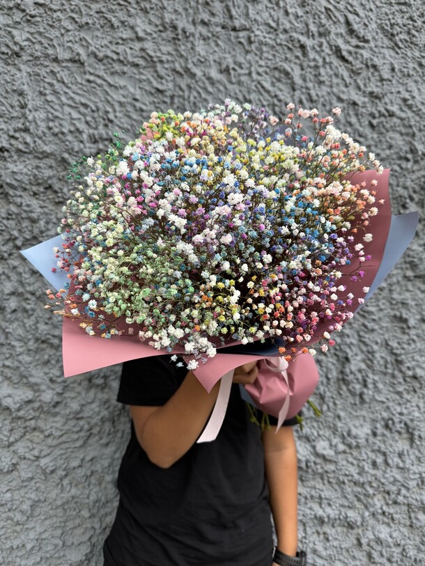 Букет воздушных гипсофил, артикул F1352773 - 5005 рублей, доставка по городу. Flawery - доставка цветов