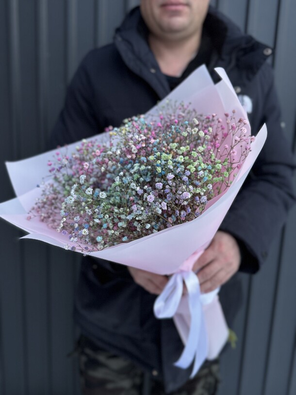 Букет воздушных гипсофил, артикул F1366913 - 2975 рублей, доставка по городу. Flawery - доставка цветов