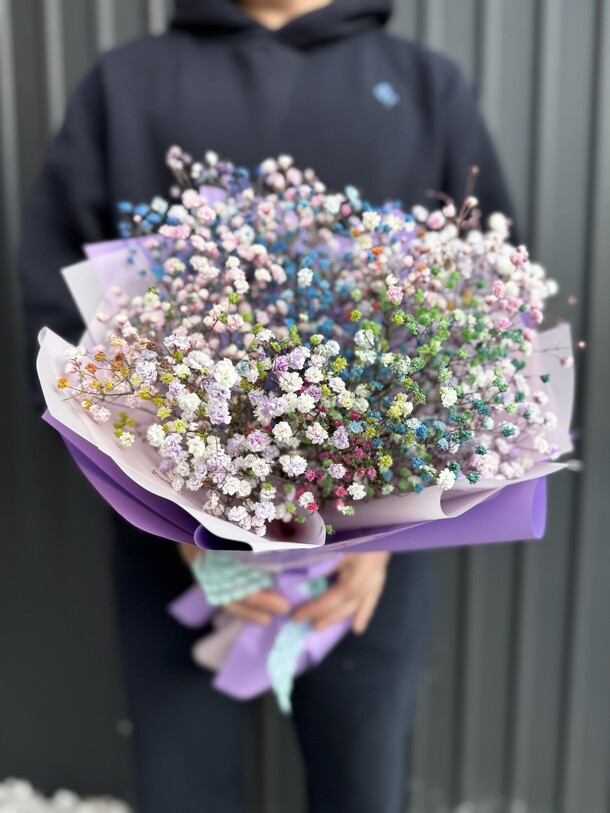 Букет воздушных гипсофил, артикул F1395008 - 2465 рублей, доставка по городу. Flawery - доставка цветов