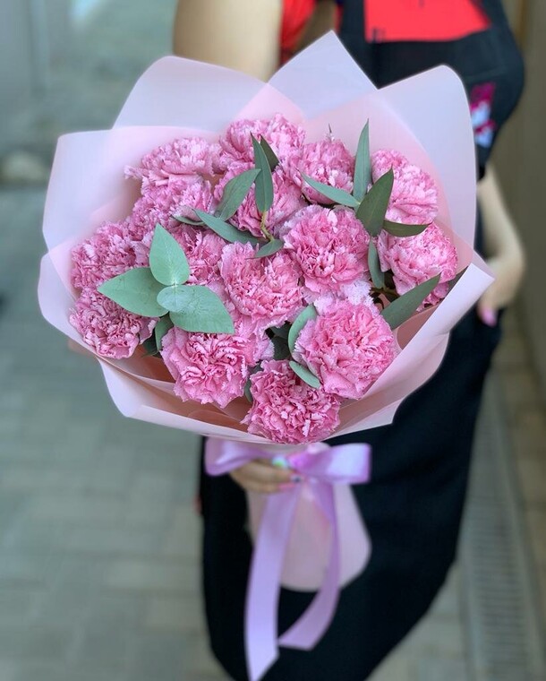 Нежный диантус, артикул F1129461 - 4200 рублей, доставка по городу. Flawery - доставка цветов