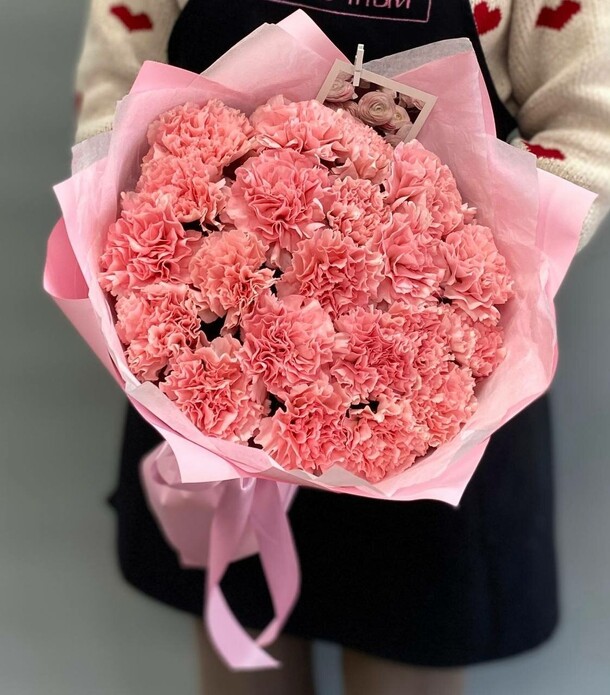 21 диантус в оформление, артикул F1402329 - 4800 рублей, доставка по городу. Flawery - доставка цветов