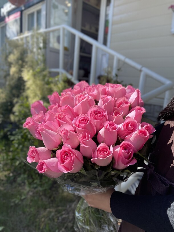 45 розовых роз, артикул F1137778 - 20351 рублей, доставка по городу. Flawery - доставка цветов