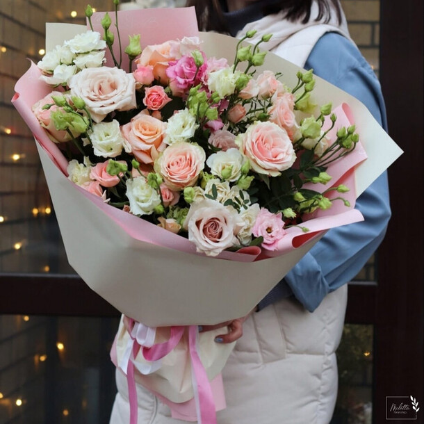 Розовые щечки, артикул F1420622 - 9438 рублей, доставка по городу. Flawery - доставка цветов