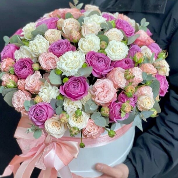 Пионовидные розы, артикул F1168787 - 16500 рублей, доставка по городу. Flawery - доставка цветов