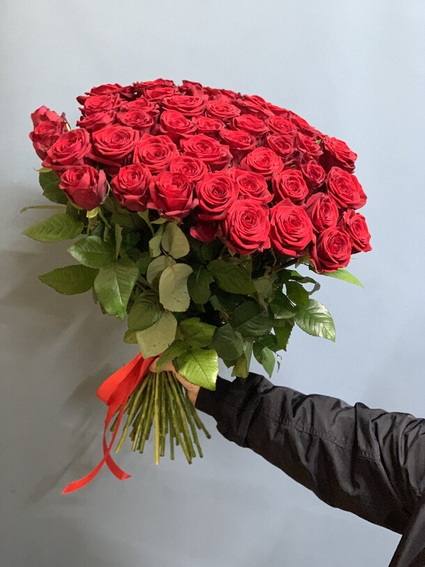 Роза (60см ), артикул F1224384 - 14300 рублей, доставка по городу. Flawery - доставка цветов