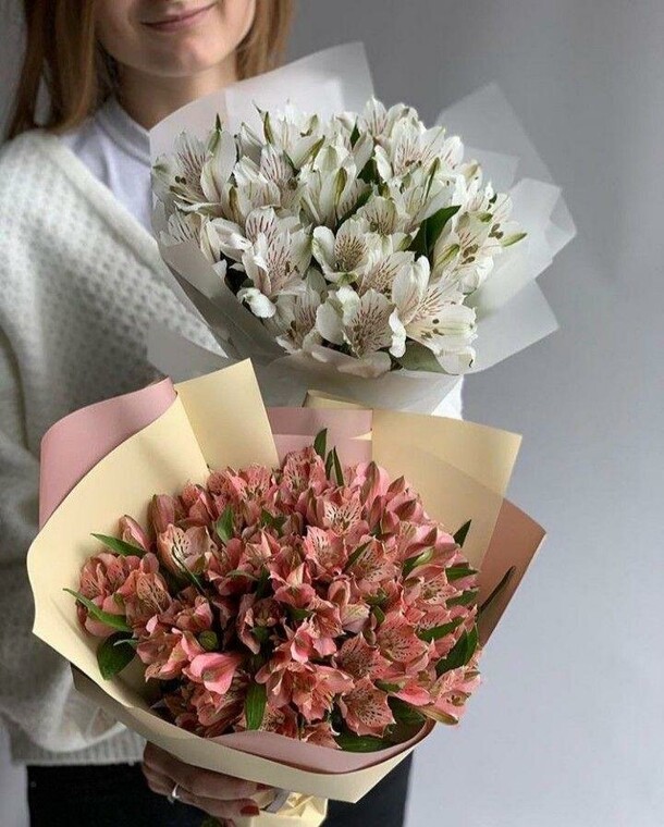 Комбо альстромерия, артикул F1234222 - 6999 рублей, доставка по городу. Flawery - доставка цветов