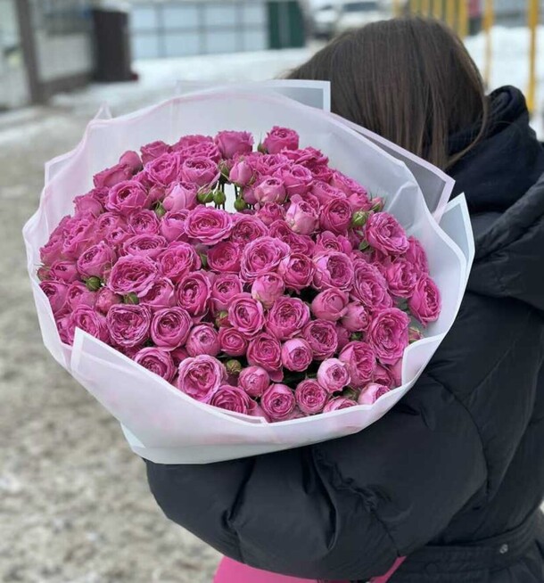 Пионовидные розы, артикул F1240305 - 12000 рублей, доставка по городу. Flawery - доставка цветов