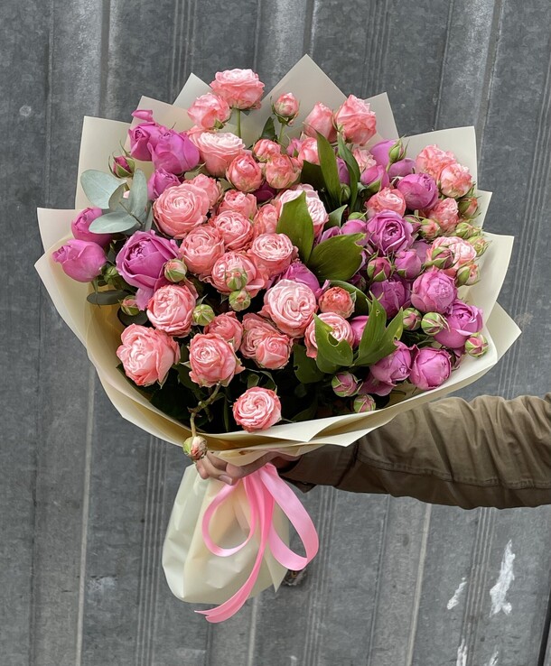 Пионовидные розы, артикул F1276576 - 10999 рублей, доставка по городу. Flawery - доставка цветов