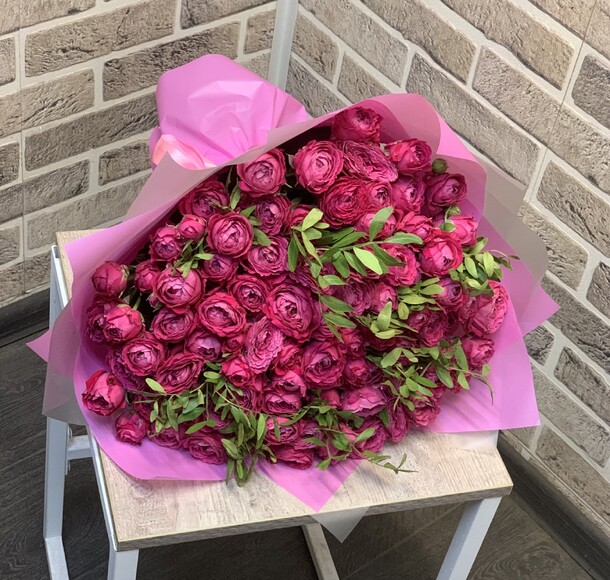 Пионовидные розы, артикул F1303424 - 12999 рублей, доставка по городу. Flawery - доставка цветов