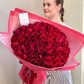 51 Роза пышный яркий букет