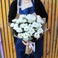 5 ромашковых хризантем с оформлением