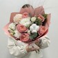 Букет «Нежность» с Пионовидной Розой и Эустомой