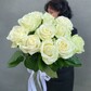 Букет из 11 белых одноголовых роз
