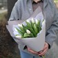 Белоснежные тюльпаны 11шт