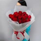 Красная роза 15шт Кения в упаковке