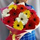 Букет с разноцветными герберами