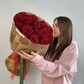 15 роз премиум в крафт-упаковке