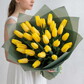 Букет 35 желтый тюльпан