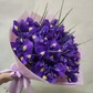 Букет из 25 синих ирисов