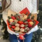 Букет из клубники в шоколаде Зимняя Сказка