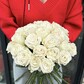 Букет из 21 пионовидной Розы