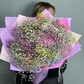 Букет с цветной гипсофилой